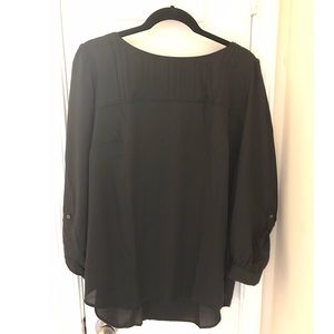 LOFT black blouse sz 16